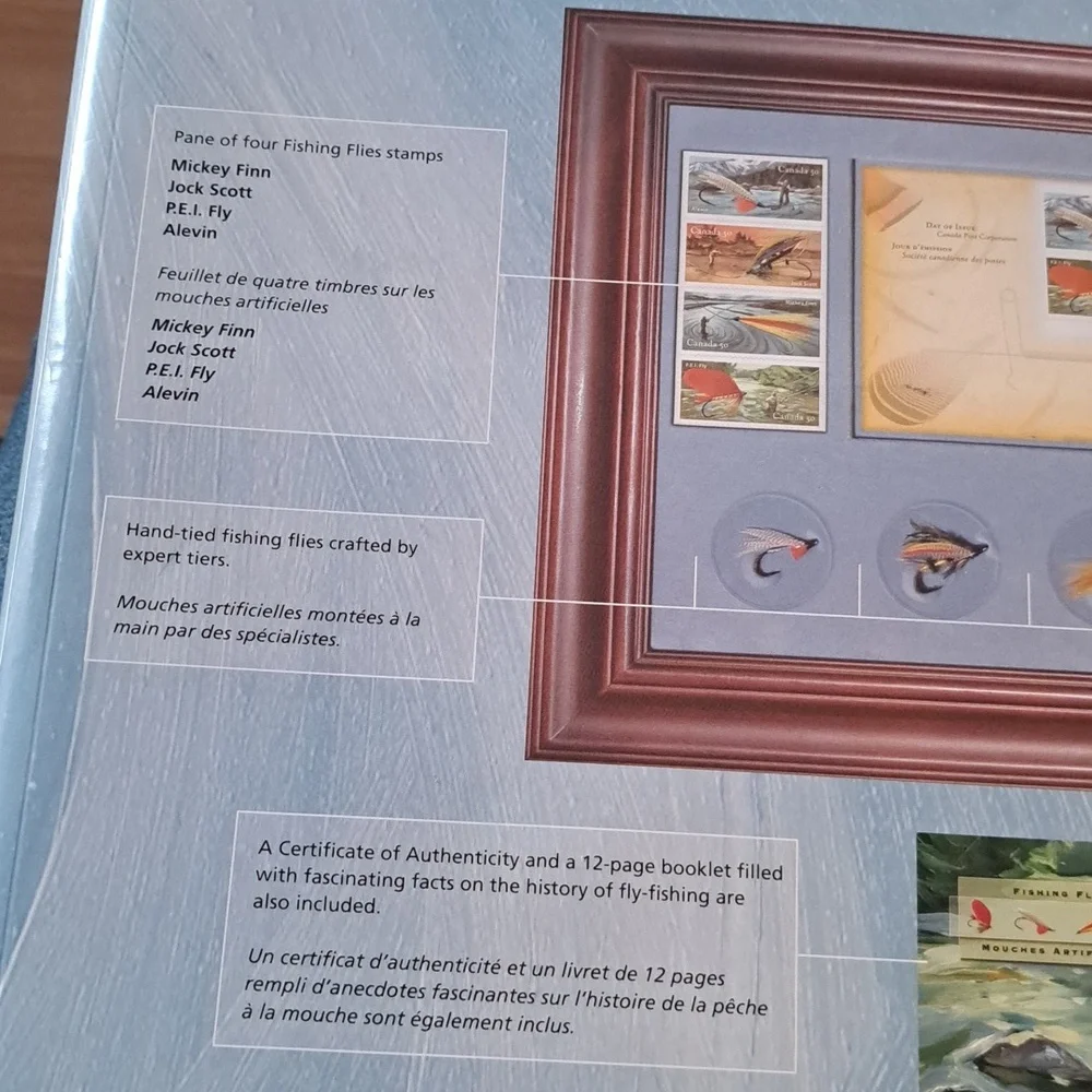 Commemorative Fishing Flies Frame - Picture 3 of 5